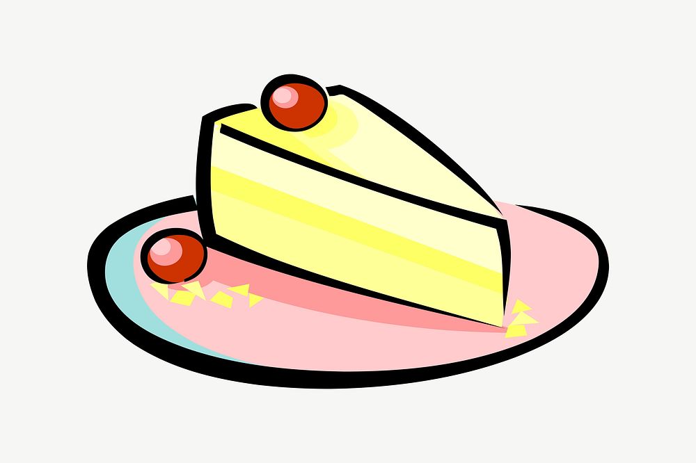 Cake illustration psd. Free public domain CC0 image.