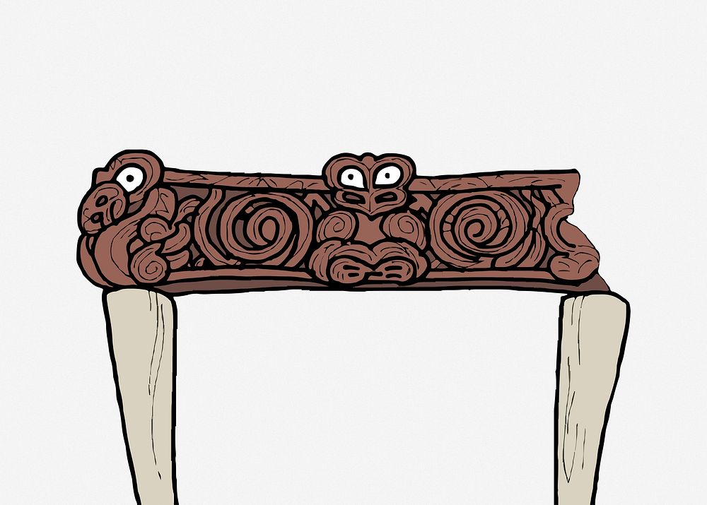 Wooden object clipart illustration vector. Free public domain CC0 image.