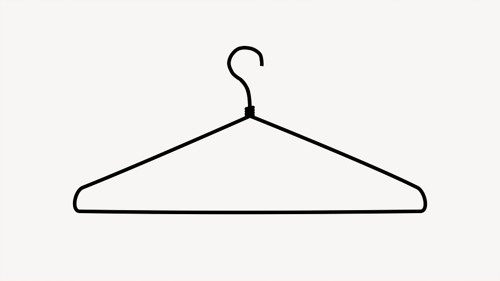 Wire hanger clipart, illustration psd. Free PSD rawpixel