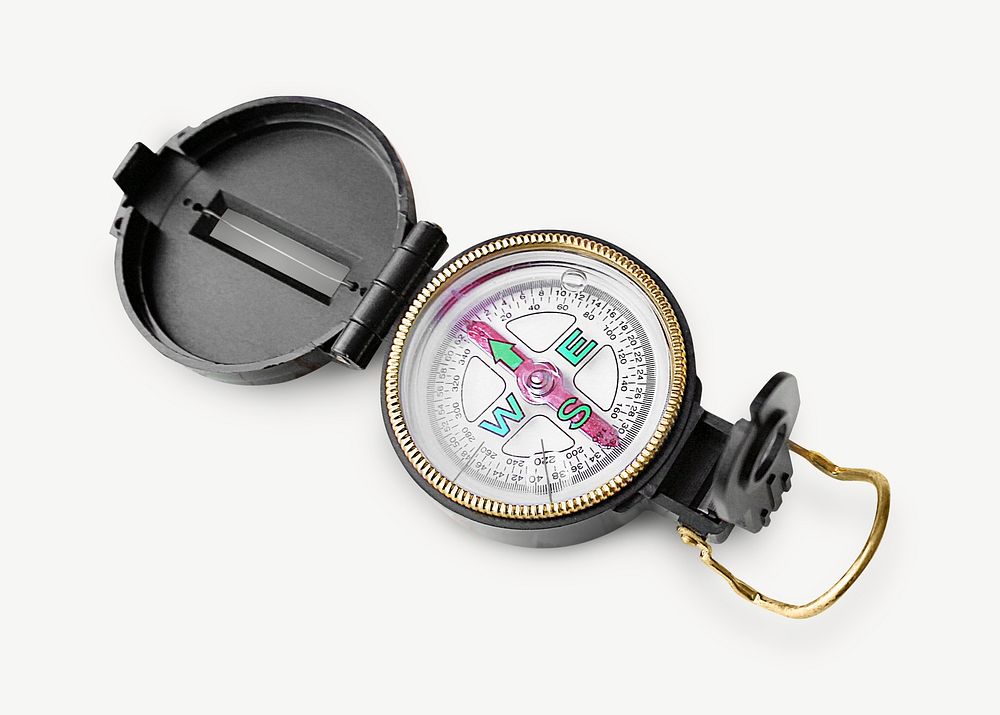 Direction navigator equipment compass collage element psd