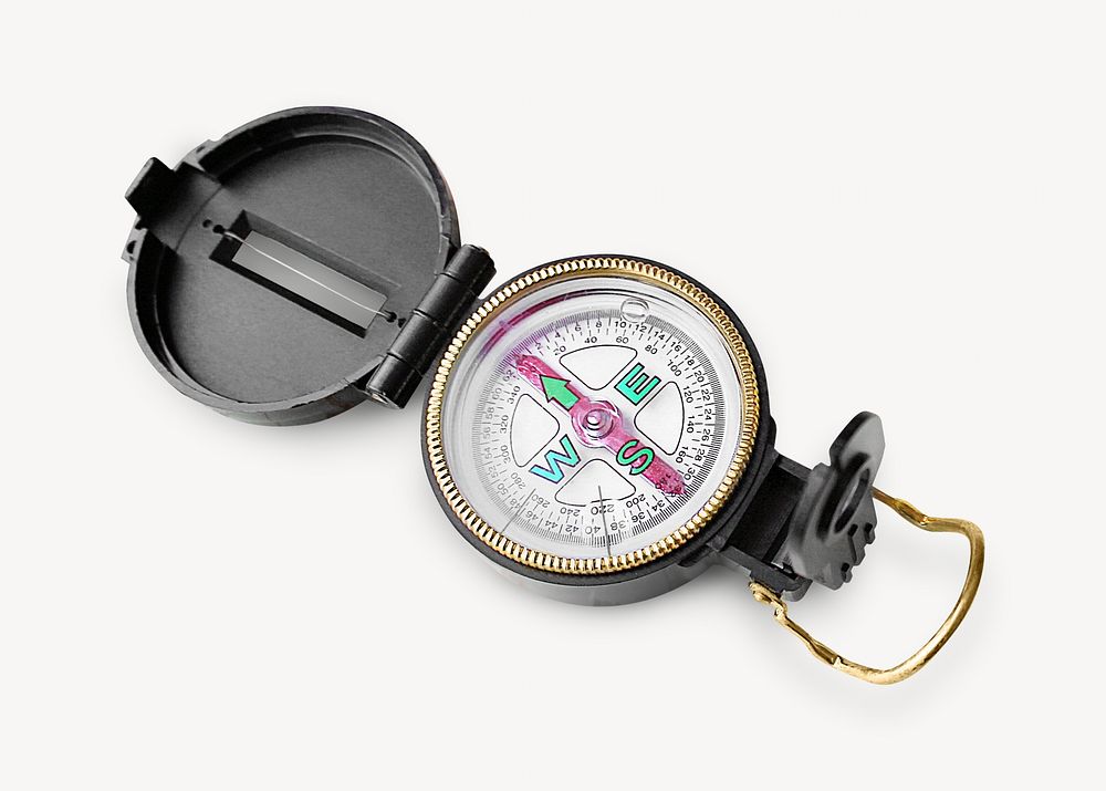 Direction navigator equipment compass isolated image
