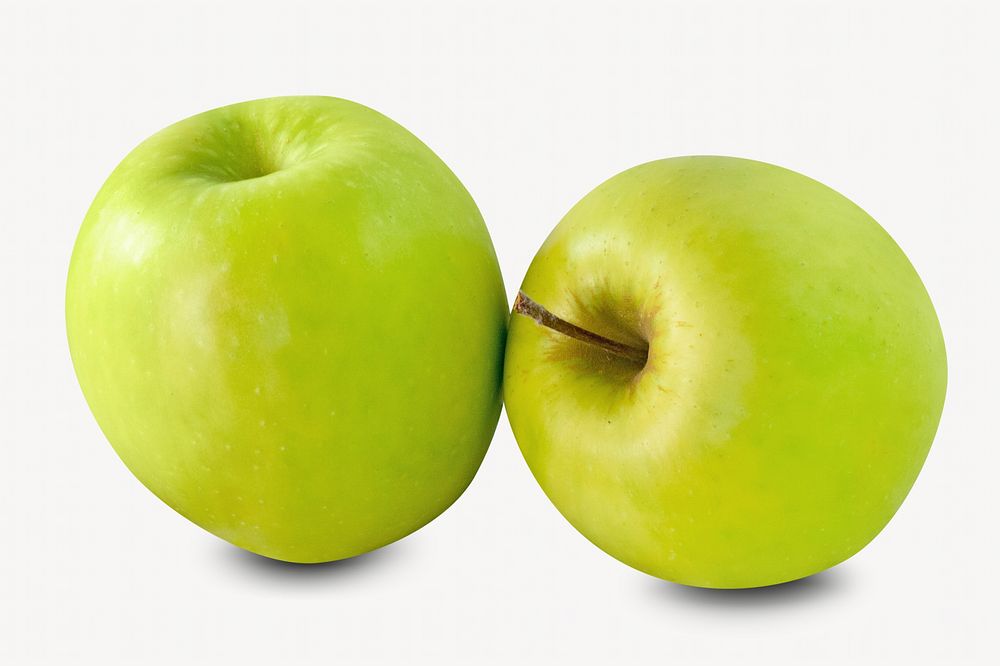 Green apple, isolated design