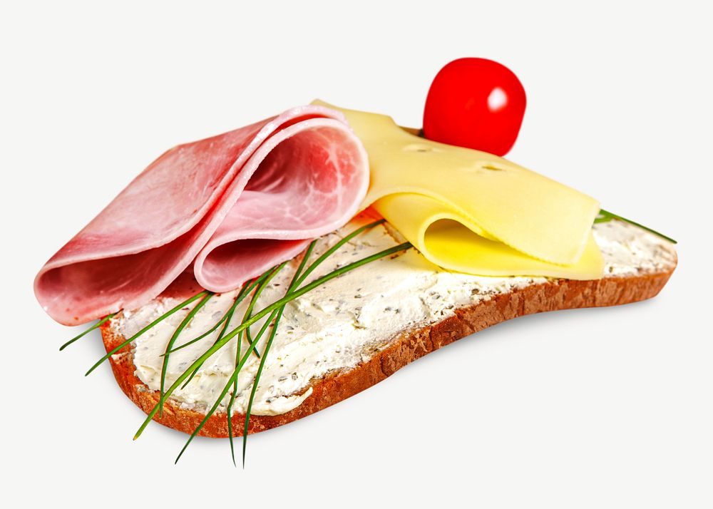 Ham cheese toast, western cuisine graphic psd
