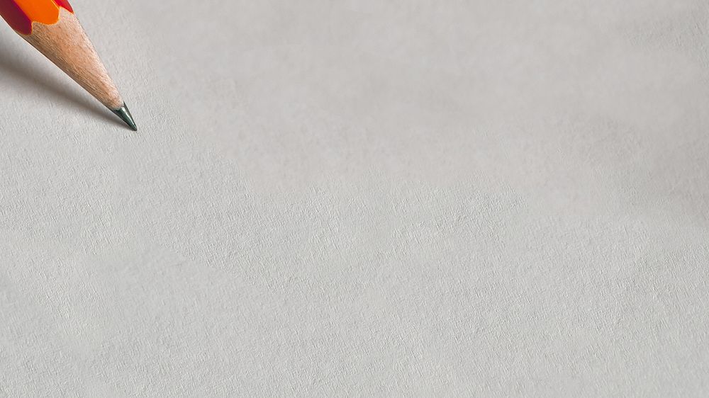 Gray paper textured desktop wallpaper, pencil border