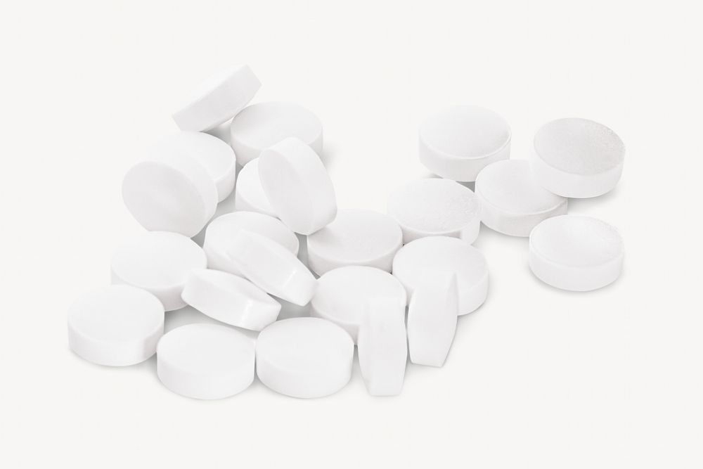 Medical tablet pills isolated image