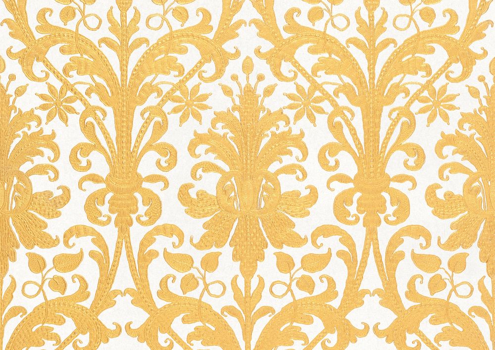 Vintage gold ornate pattern background. Remixed by rawpixel.