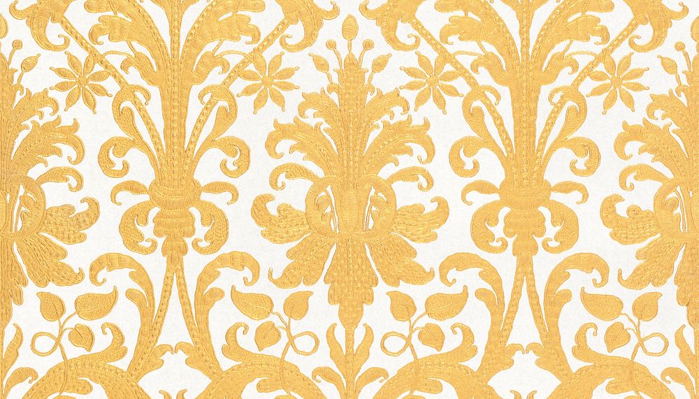 Vintage gold ornate pattern background. Remixed by rawpixel.