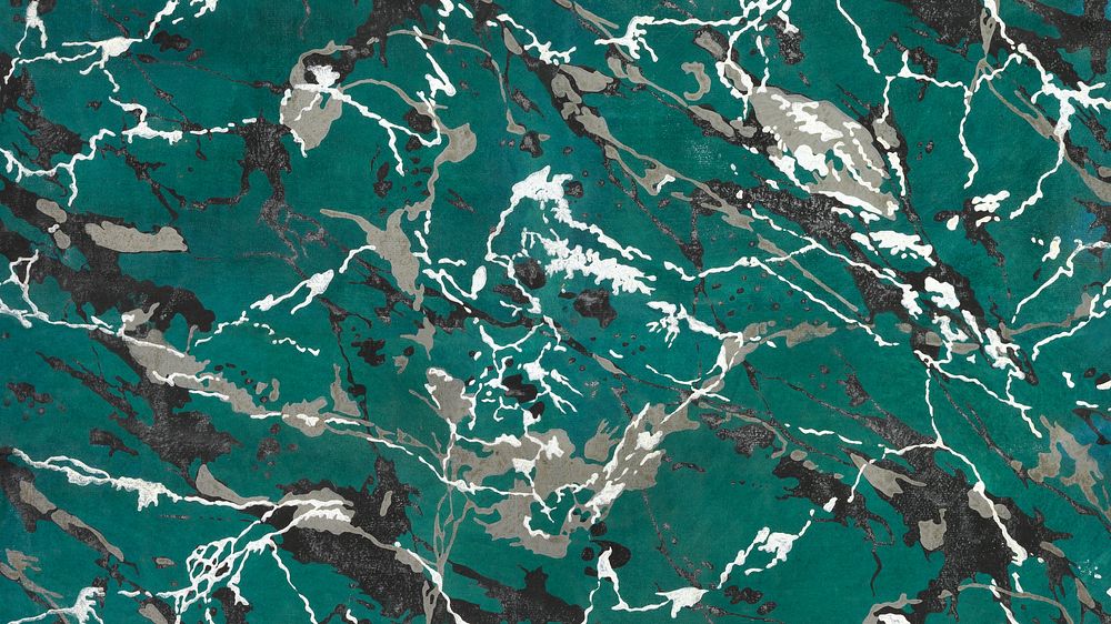 Green marble pattern desktop wallpaper. Remixed by rawpixel.