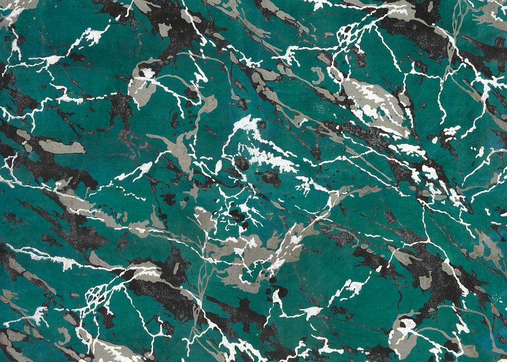 Green marble pattern background. Remixed by rawpixel.