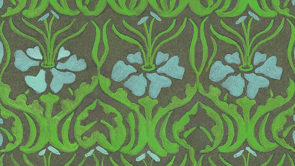 Vintage floral pattern desktop wallpaper. Remixed by rawpixel.