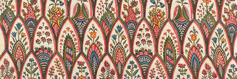Vintage floral pattern background for Twitter header. Remixed by rawpixel.
