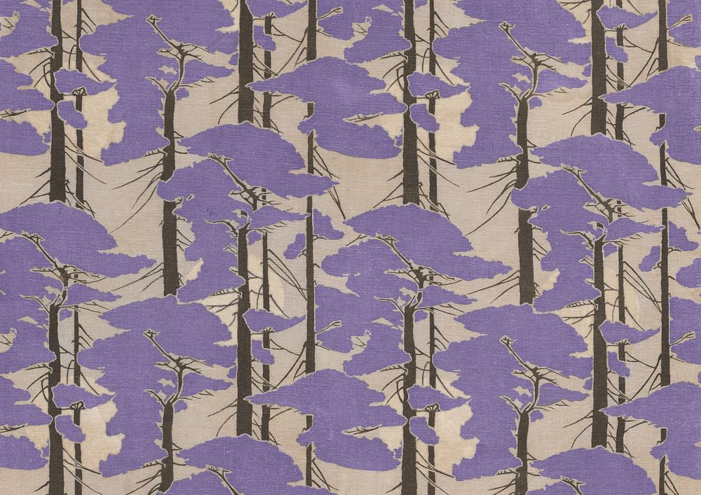 Japanese trees pattern, vintage background. Remixed by rawpixel.