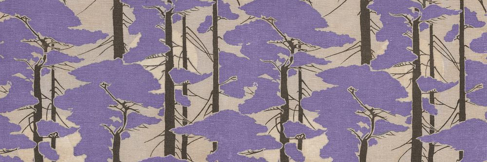 Japanese trees pattern, vintage background for Twitter header. Remixed by rawpixel.