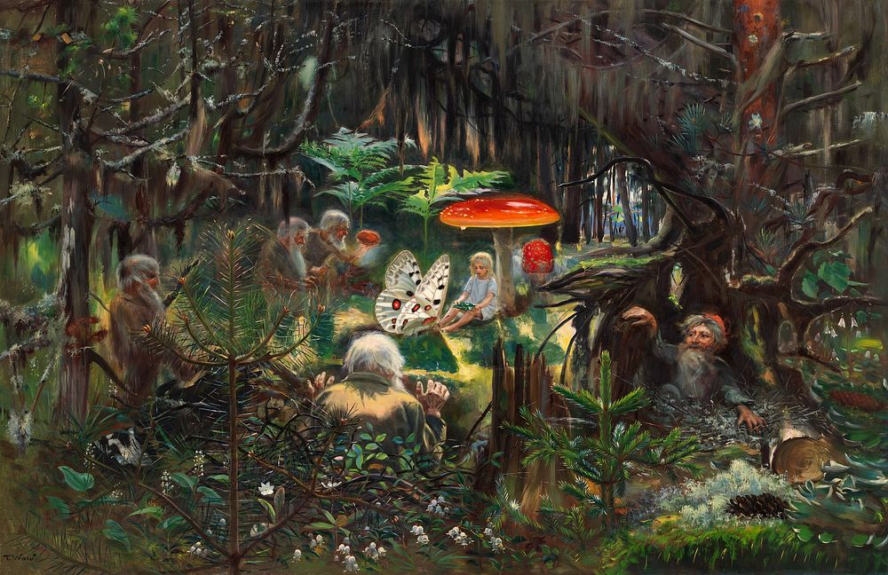 Fairy tale princess (1896) painted by Torsten Wasastjerna. Original public domain image from Finnish National Gallery.…