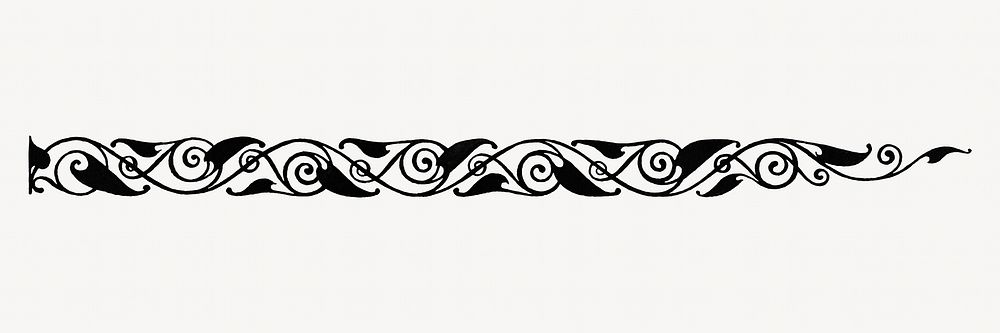 Ornamental divider.  Remixed by rawpixel. 