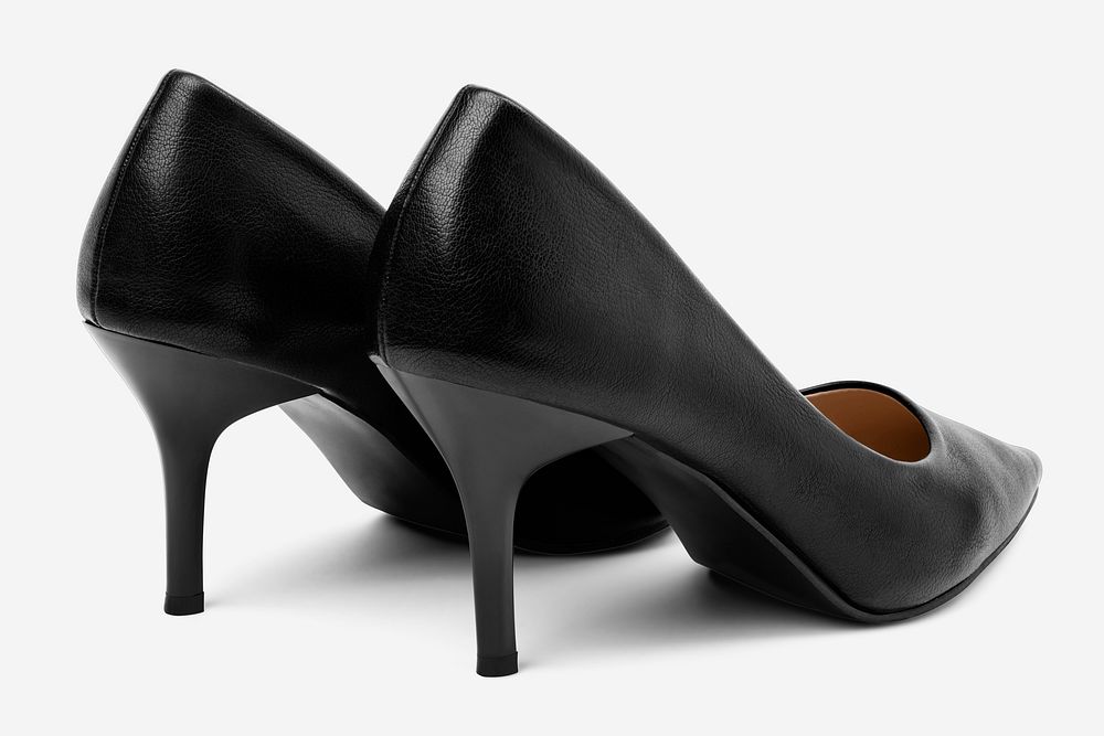 Black high heels mockup psd women&rsquo;s shoes fashion