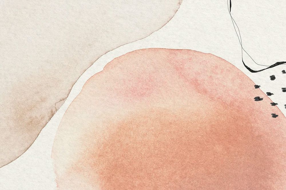 Abstract peachy watercolor background