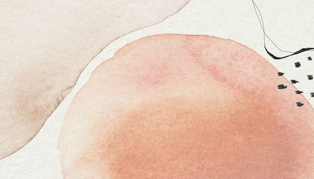 Abstract peachy watercolor background