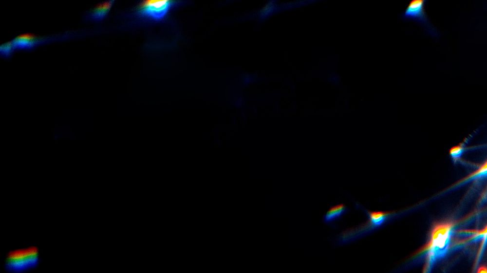 Aesthetic holographic lights desktop wallpaper, dark background