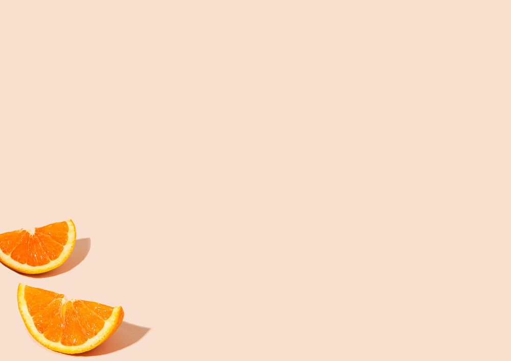 Pastel orange background, Summer aesthetic