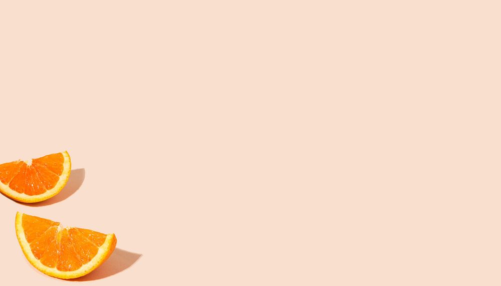 Pastel orange Summer aesthetic background
