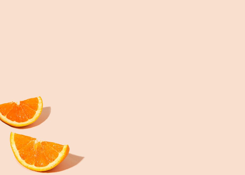 Pastel orange background, Summer aesthetic