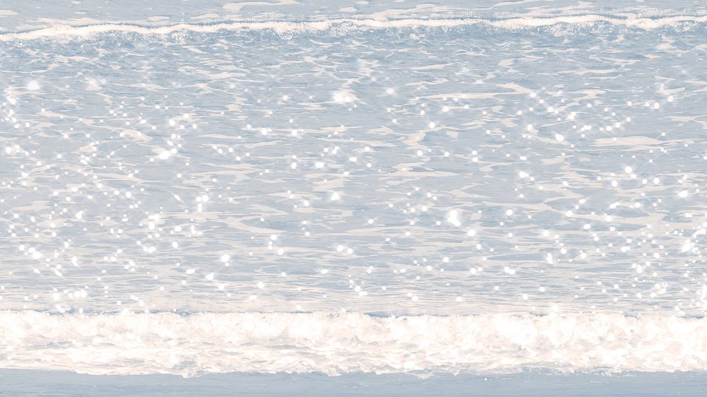 Sparkly sea water desktop wallpaper, aesthetic summer image