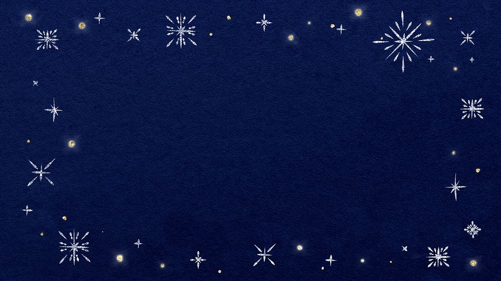Blue Christmas frame desktop wallpaper