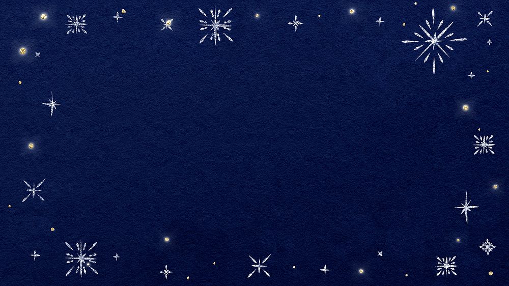 Blue Christmas frame desktop wallpaper