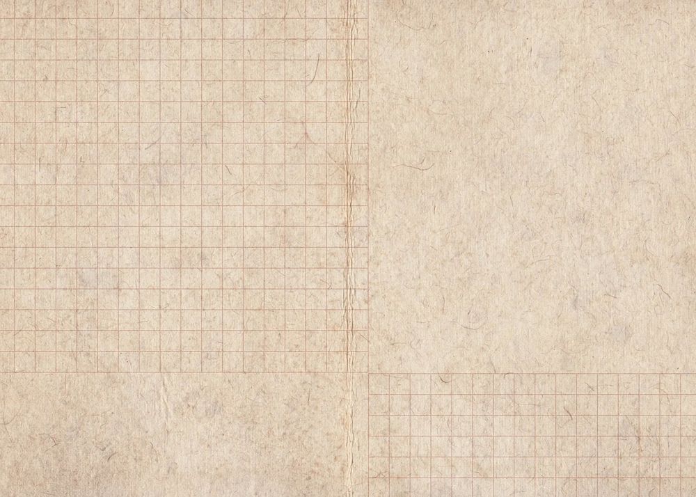 Beige grid patterned background, paper textured design