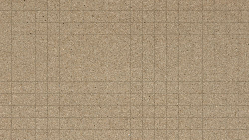 Brown grid patterned desktop wallpaper, paper textured design