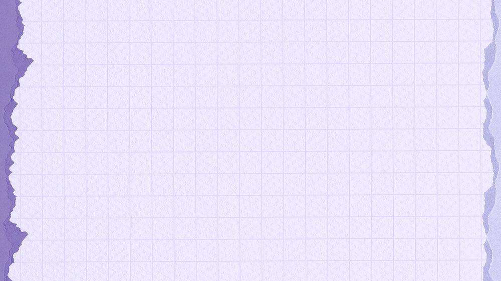 Pastel purple grid desktop wallpaper, ripped paper border