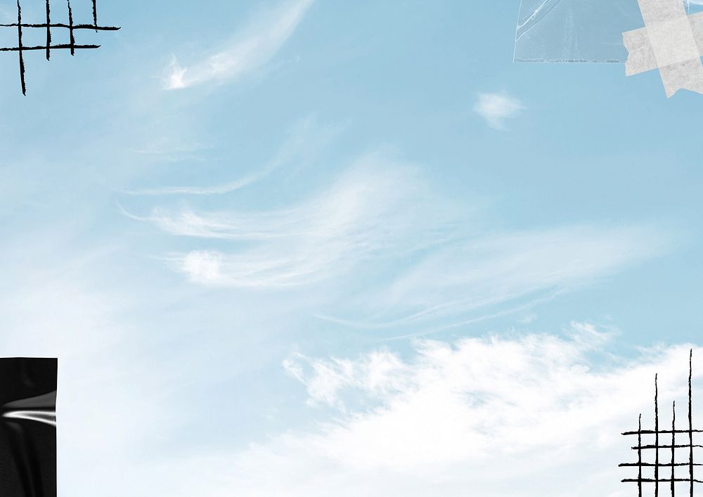 Blue aesthetic sky background