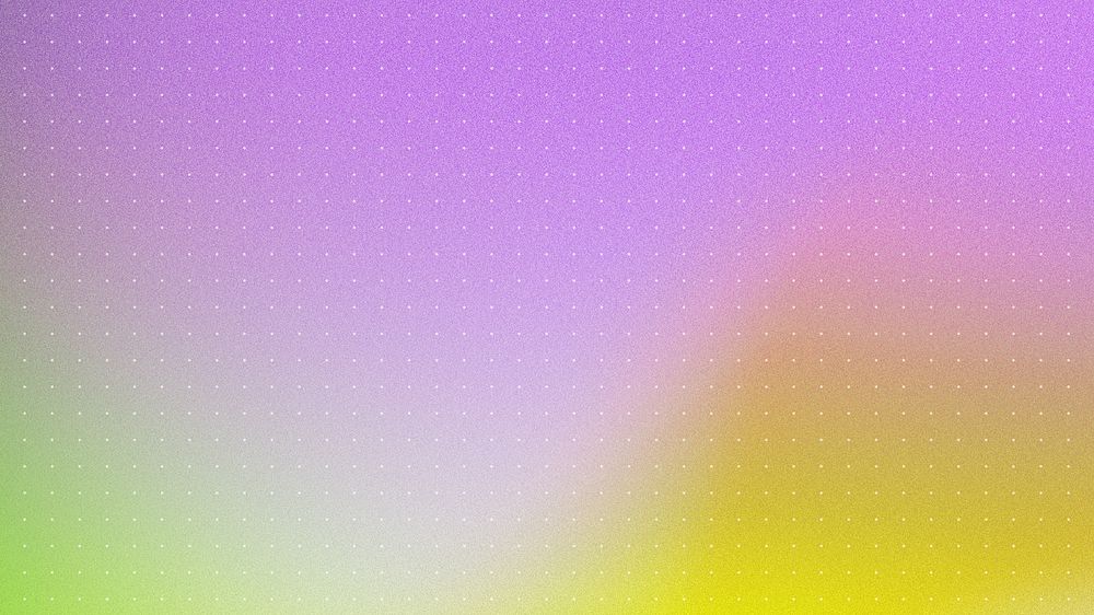 Purple gradient desktop wallpaper, yellow wave border
