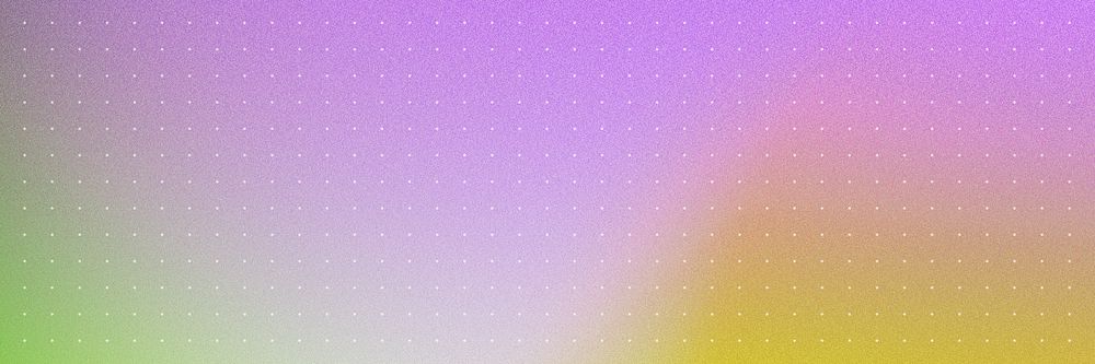 Purple gradient background, yellow wave border