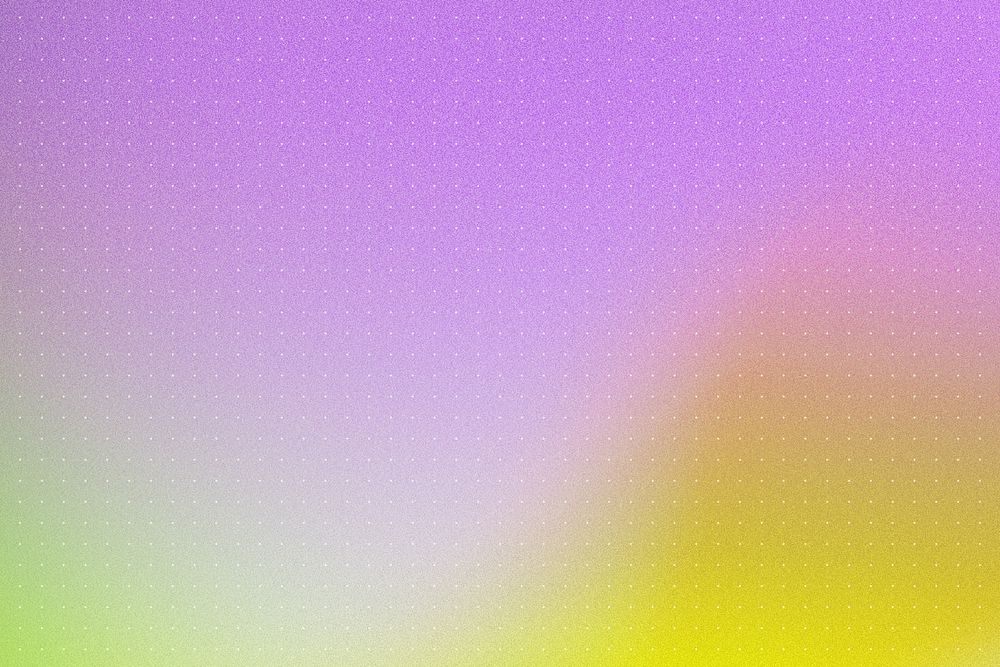 Purple gradient background, yellow wave border