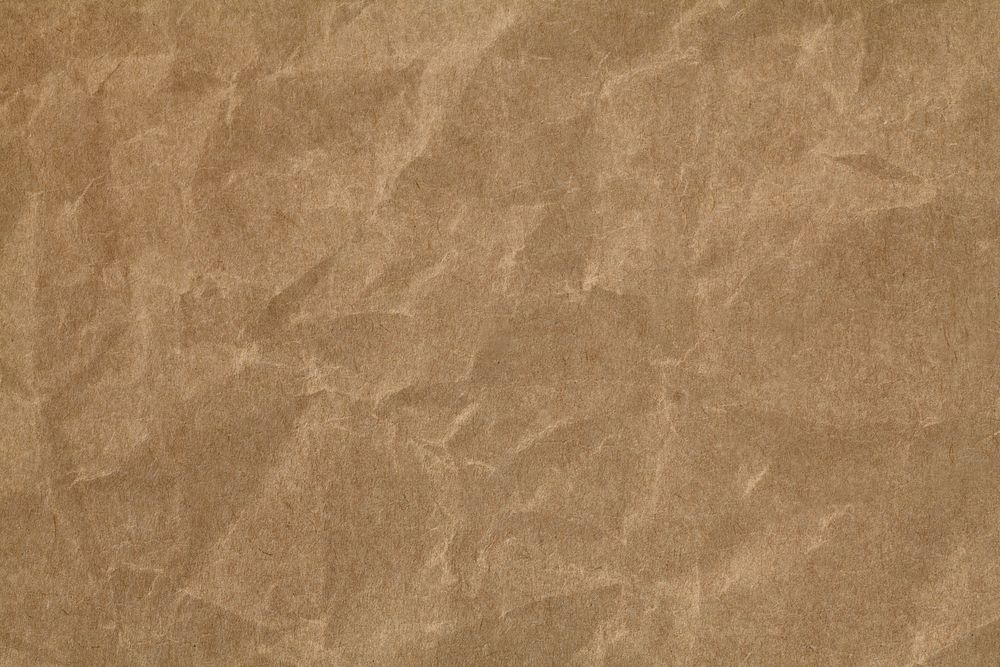 Brown background, crumpled paper texture