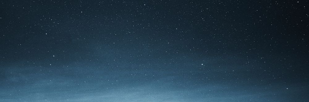 Starry night blue sky background