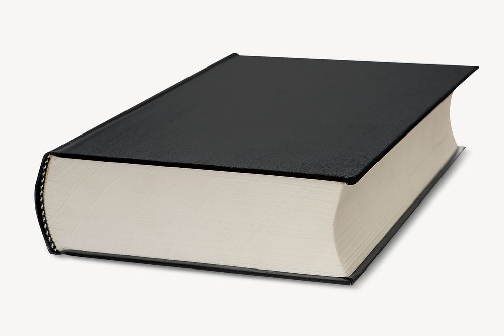 Black book, isolated object on white