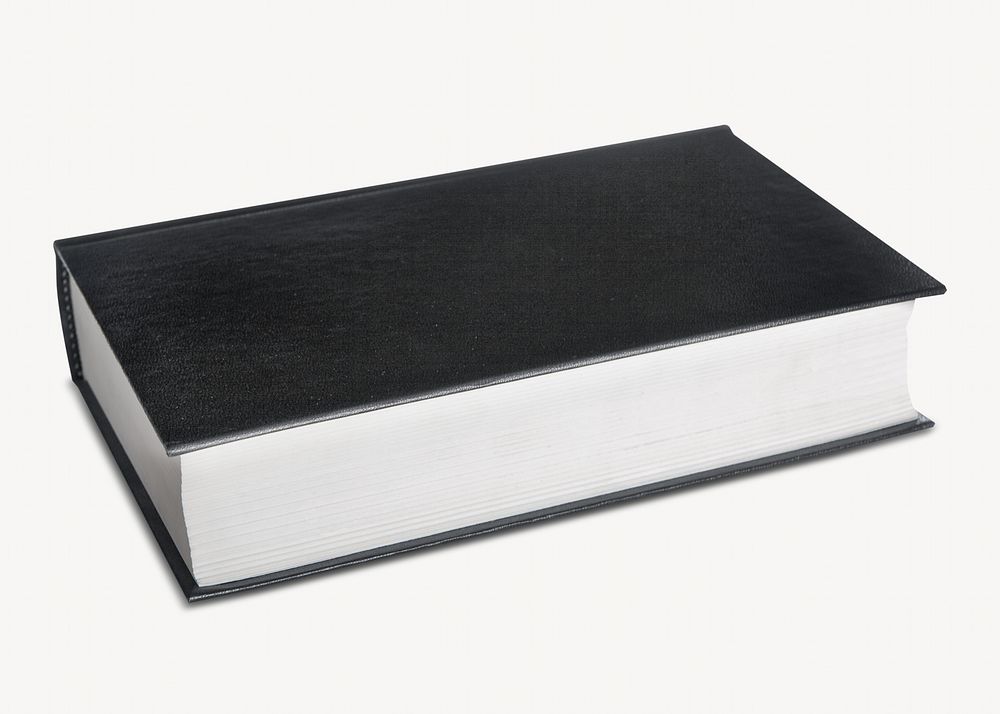 Black book, isolated object on white