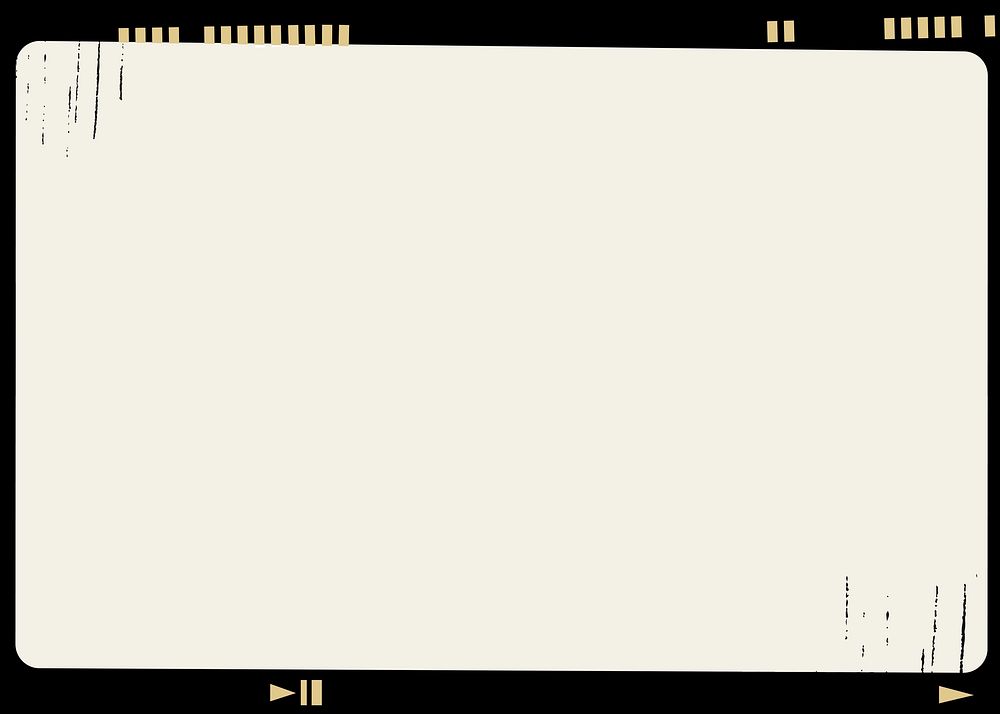 Vintage film reel background, beige frame design