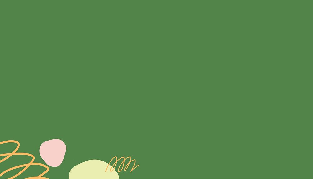 Green abstract background, organic shape border