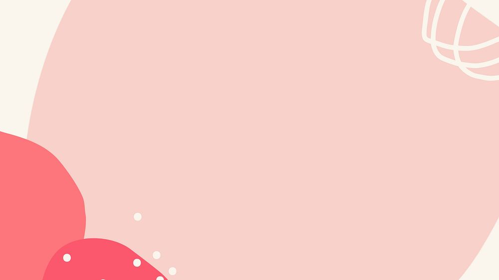 Pink aesthetic desktop wallpaper, abstract border
