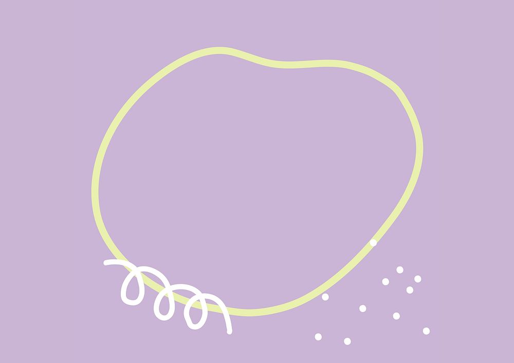 Pastel purple background, circle frame