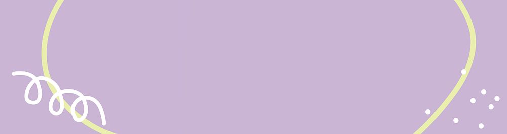 Pastel purple background, circle frame