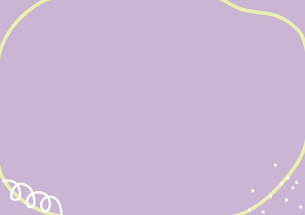 Pastel purple background, circle frame