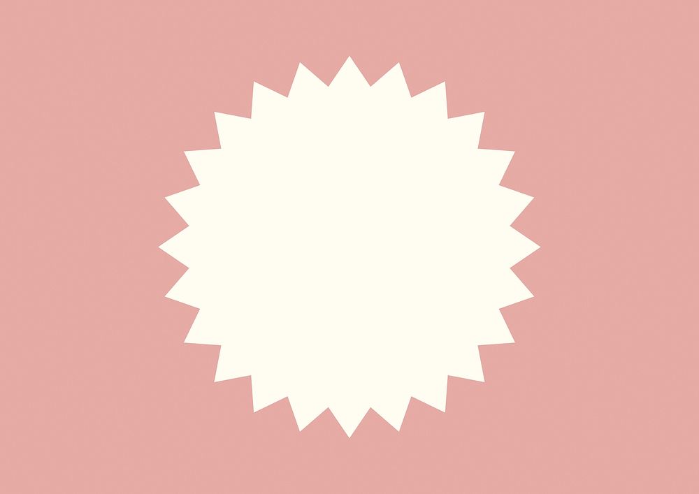 Pink starburst frame background