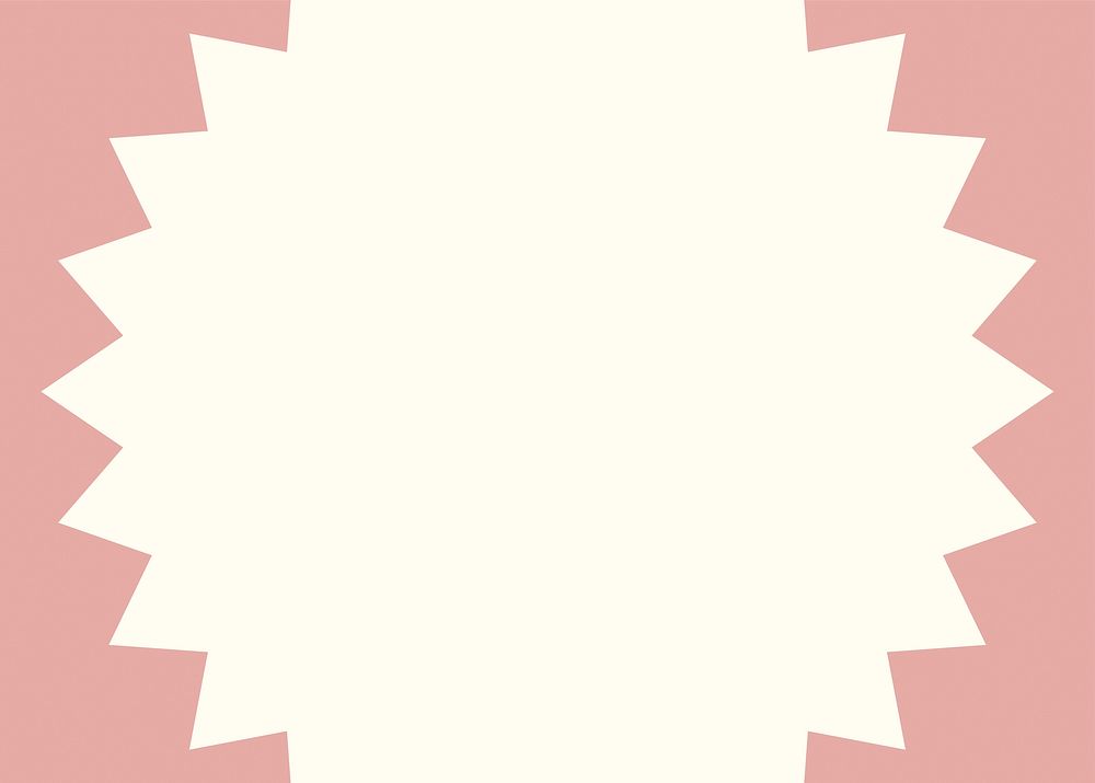 Pink starburst frame background