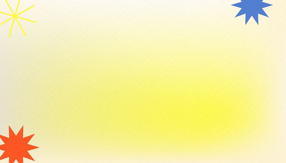 Yellow retro gradient background, starburst border