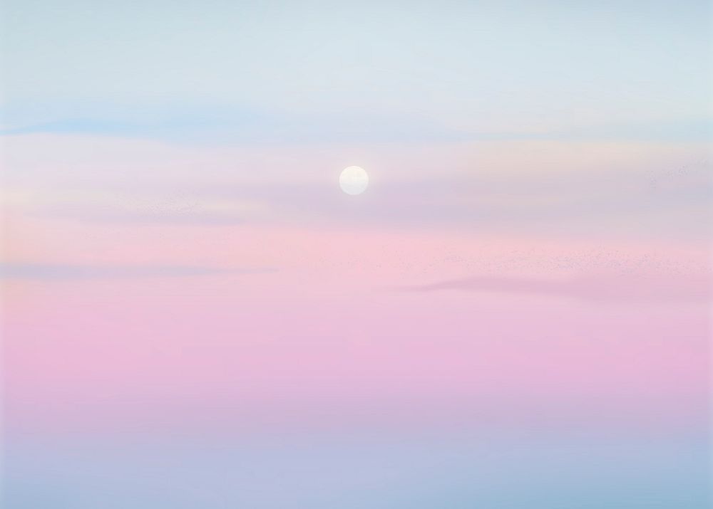 Pink sunset sky background